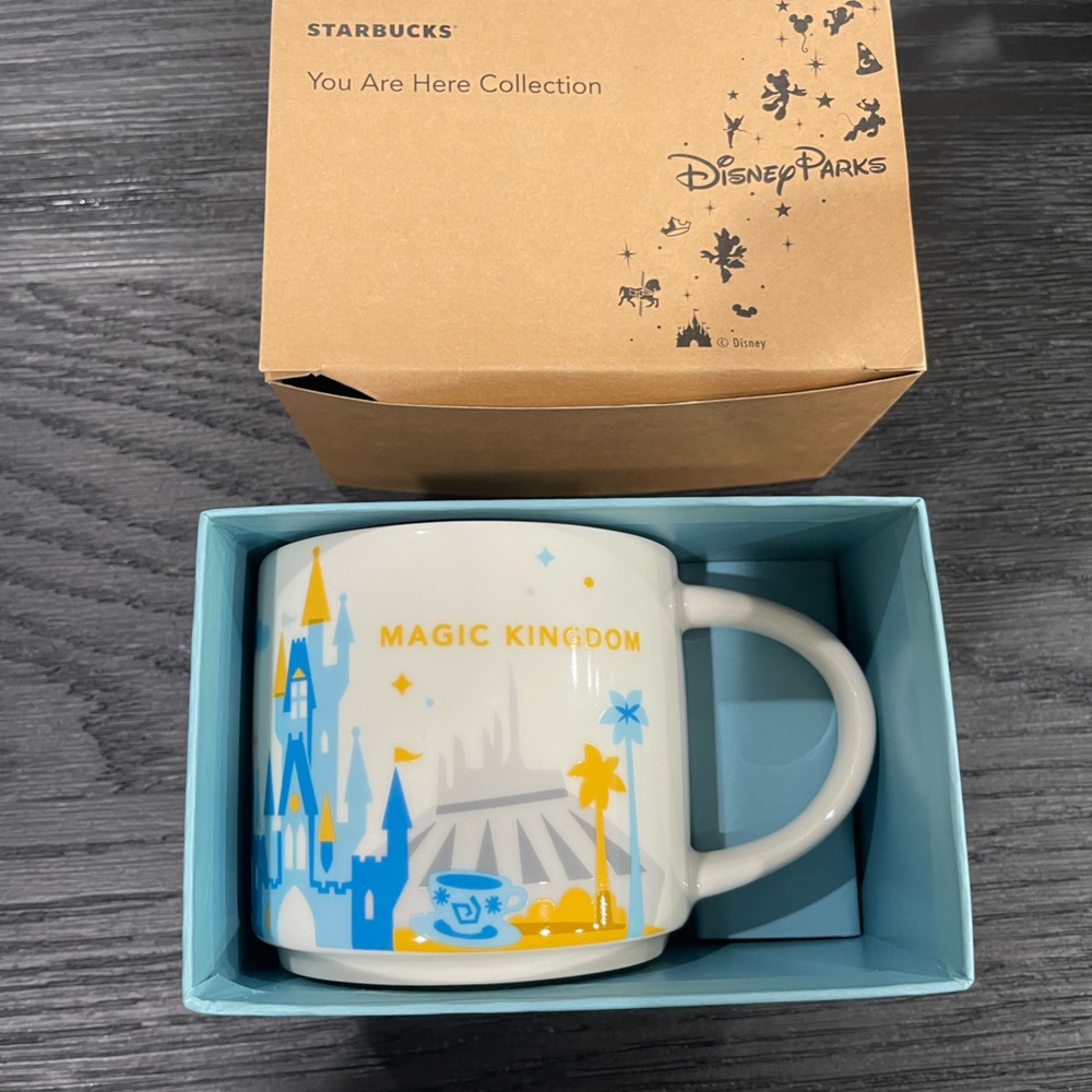 Starbucks Mug Magic Kingdom Disney Parks You are Here Collection 14 oz Mug